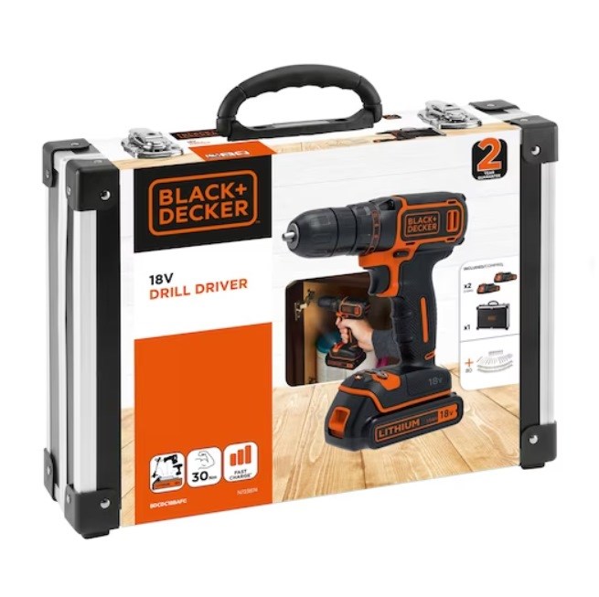 Akumuliatorinis suktuvas – gręžtuvas Black & Decker ,BDCDC18BAFC