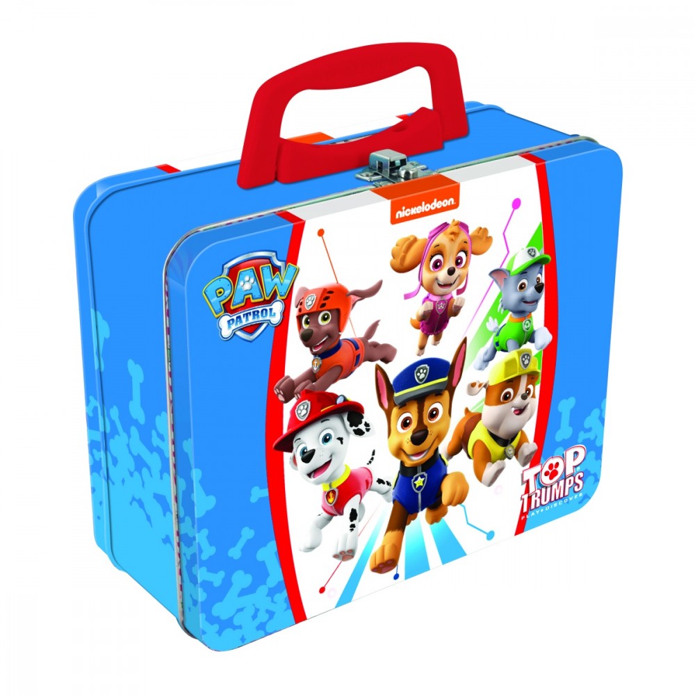 Kortų žaidimas dėžėje šunyčiai patruliai (paw patrol) top trumps