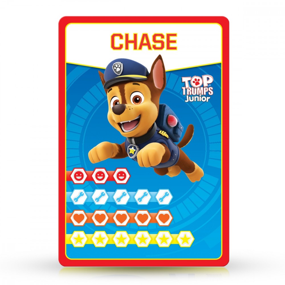 Kortų žaidimas dėžėje šunyčiai patruliai (paw patrol) top trumps