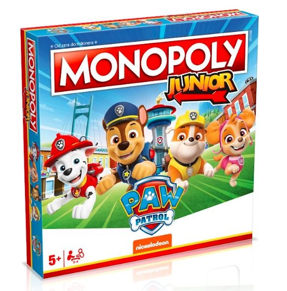 Stalo žaidimas monopoly junior šunyčiai patruliai (paw patrol) hasbro, pl