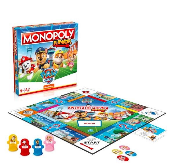 Stalo žaidimas monopoly junior šunyčiai patruliai (paw patrol) hasbro, pl