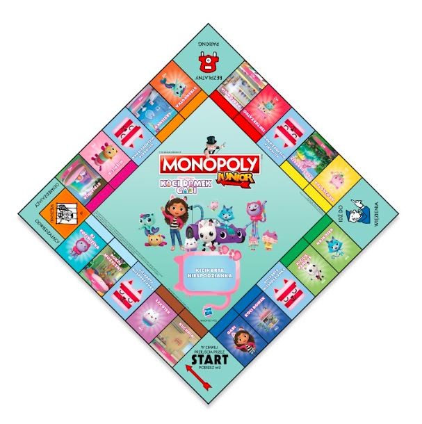 Stalo žaidimas Monopoly Junior Katės namai Gabi Hasbro, PL