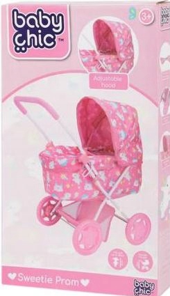 Baby chic gilus lėlės vežimėlis