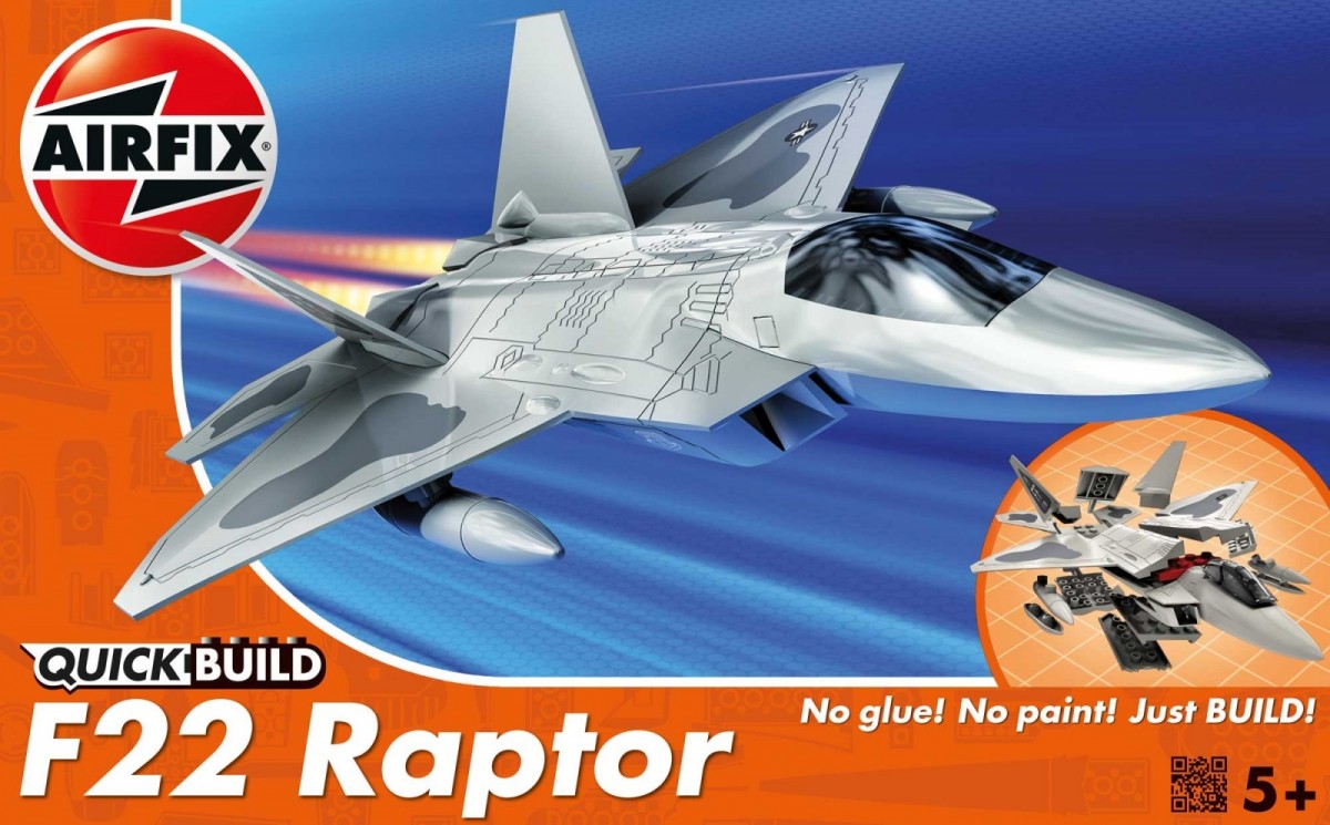 Airfix - quick build f22 raptor, j6005