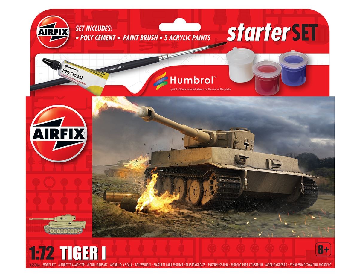 Konstruktorius airfix - tiger i dovanų komplektas, 1/72, 55004