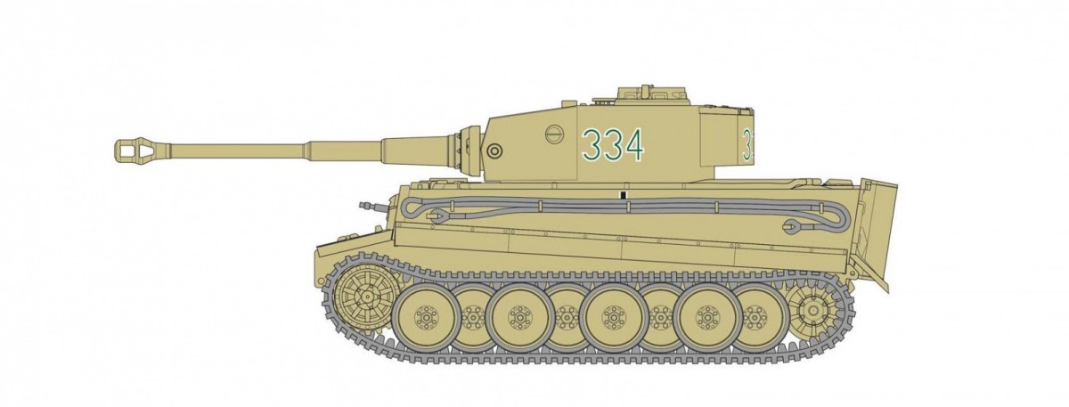 Konstruktorius airfix - tiger i dovanų komplektas, 1/72, 55004