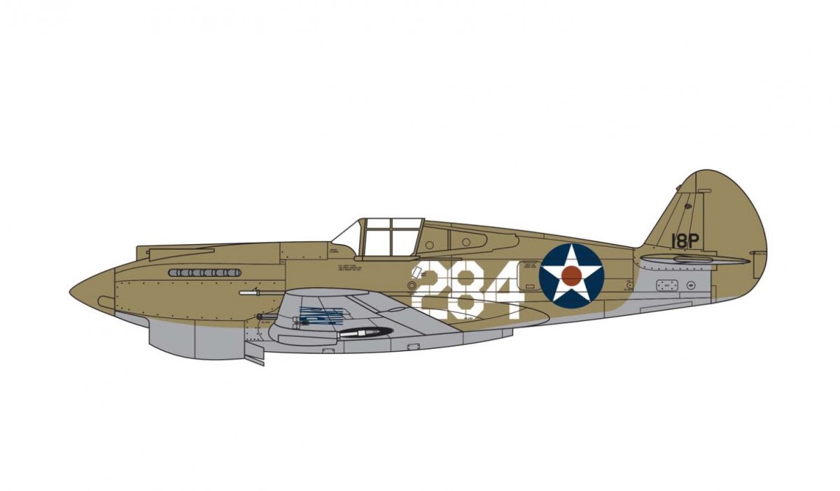 Airfix - curtiss p-40b warhawk, 1/72, 1/72, 01003b