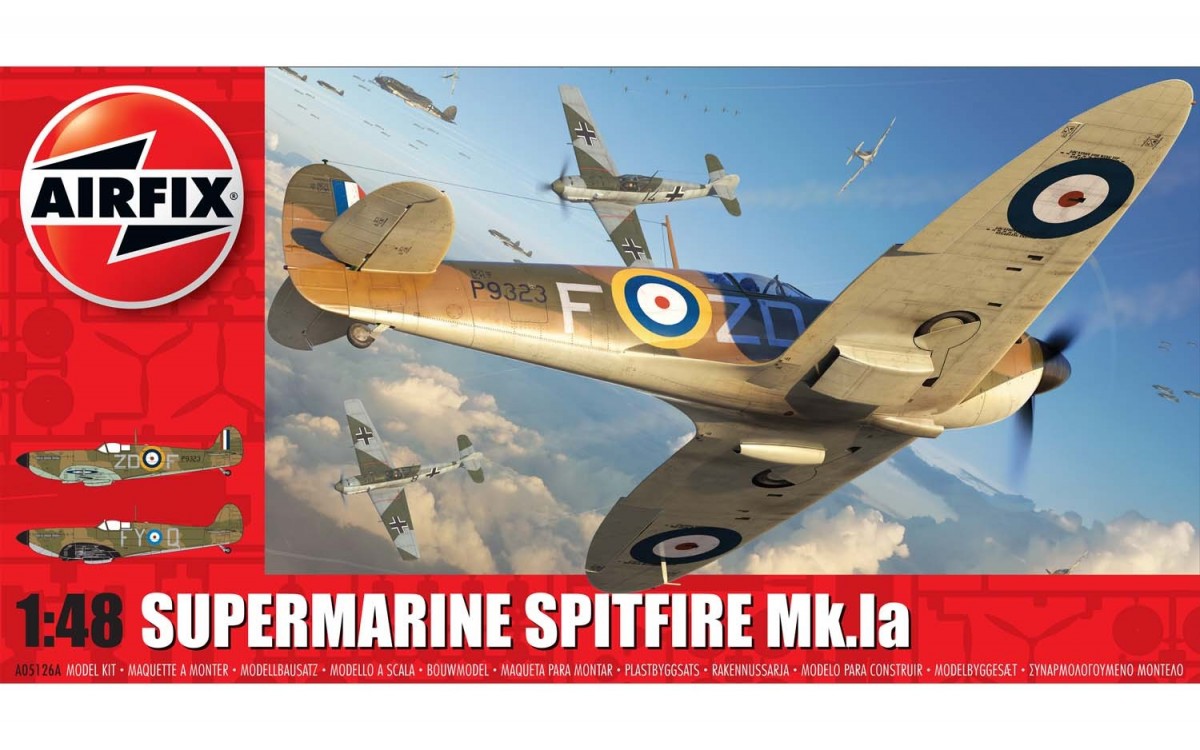 Airfix - supermarine spitfire mk.ia, 1/48, a05126a, color