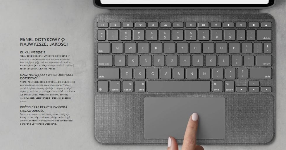 Logitech combo touch us skirtas ipad pro 12.9'', apple ipad pro (12.9