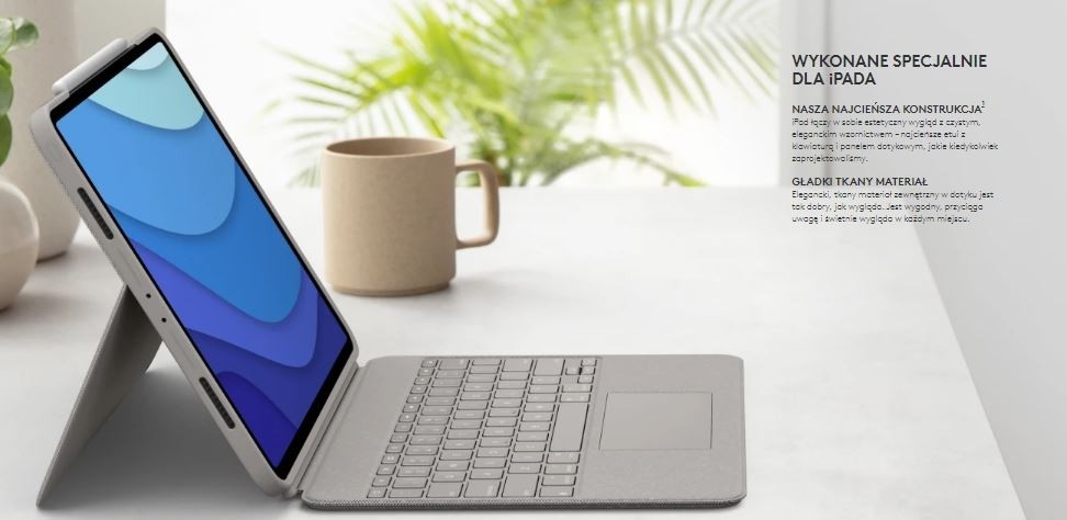 Logitech combo touch us skirtas ipad pro 12.9'', apple ipad pro (12.9