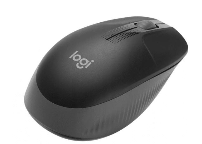 Belaidė pelė logitech m190, juoda