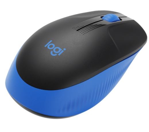 Belaidė pelė logitech m190, mėlyna