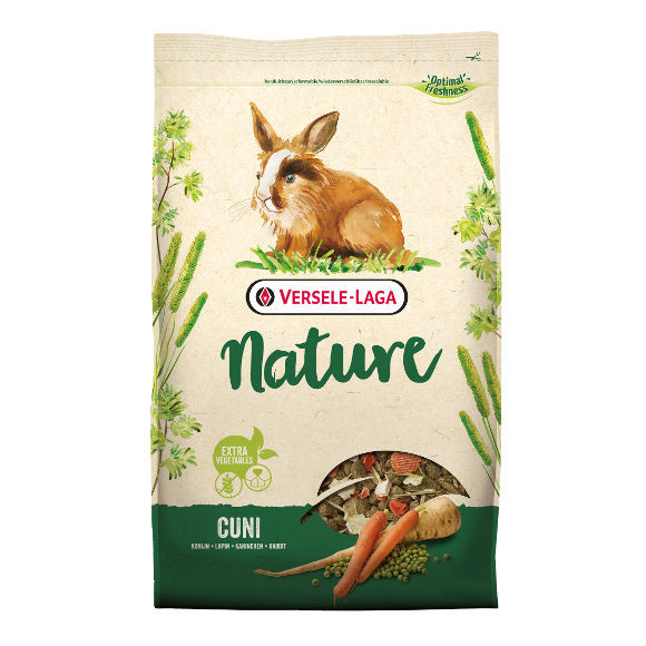 Versele Laga Visavertis Dekoratyvinių Triušių Pašaras Cuni Nature, 9 Kg