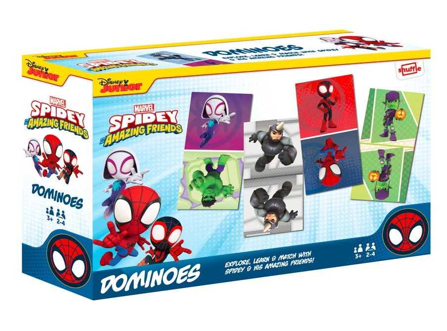 Domino žaidimas su spidey ir draugais