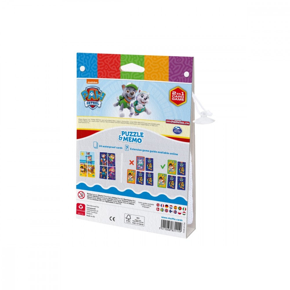 Stalo žaidimų rinkinys cartamundi paw patrol (šunyčiai patruliai)