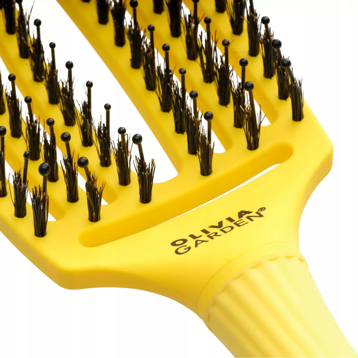 "Olivia Garden Fingerbrush Combo Medium Sweet Lemonade" plaukų šepetys