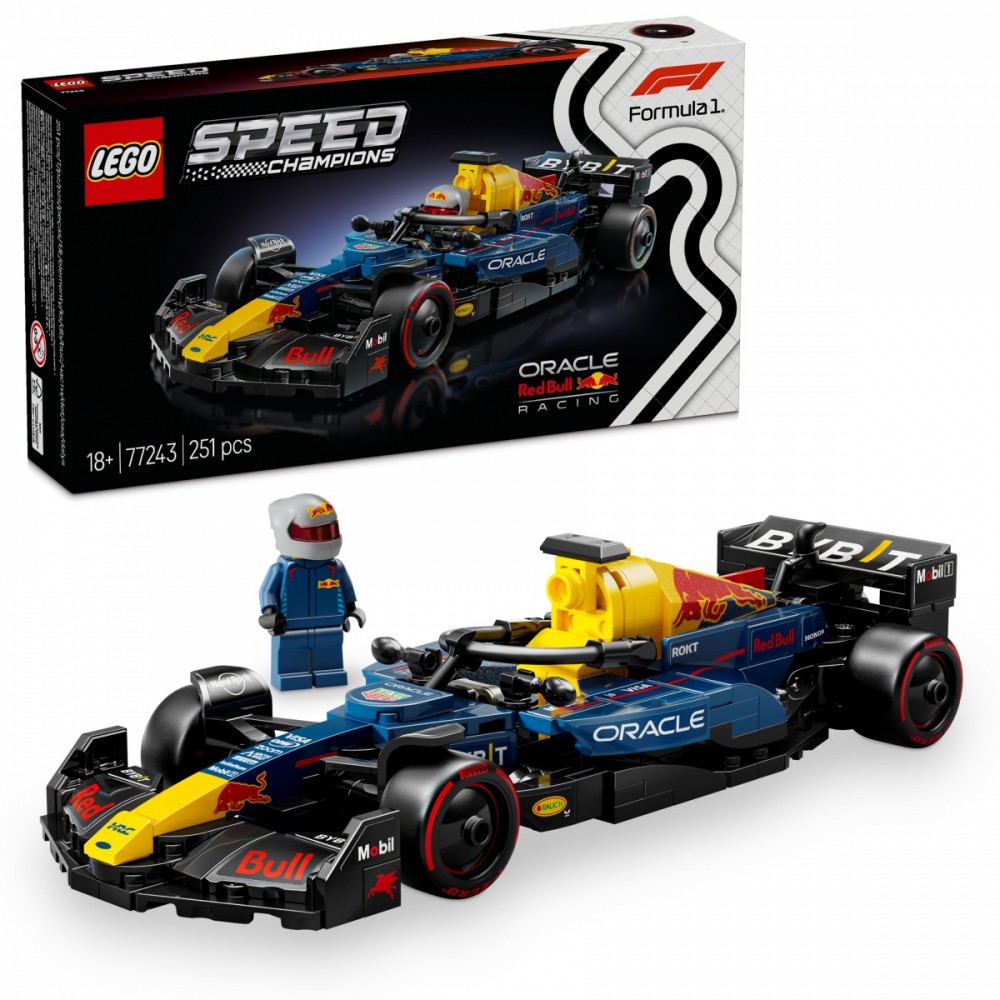 77243 lego® speed ​​champions f1® lenktyninis automobilis oracle red bull racing rb20