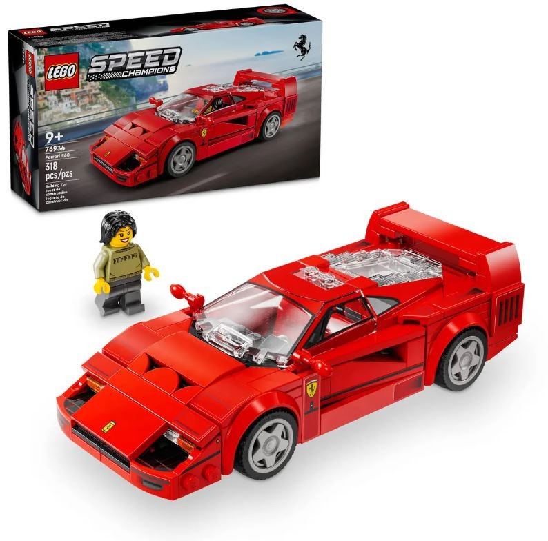 76934 lego® speed champions ferrari f40 superautomobilis, 318 d.