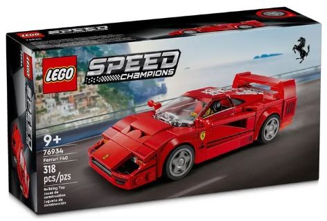 76934 lego® speed champions ferrari f40 superautomobilis, 318 d.
