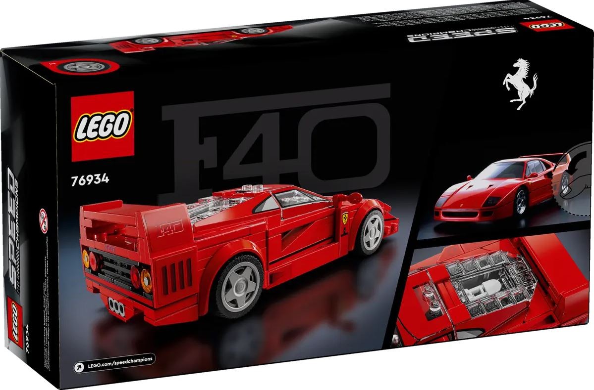 76934 lego® speed champions ferrari f40 superautomobilis, 318 d.