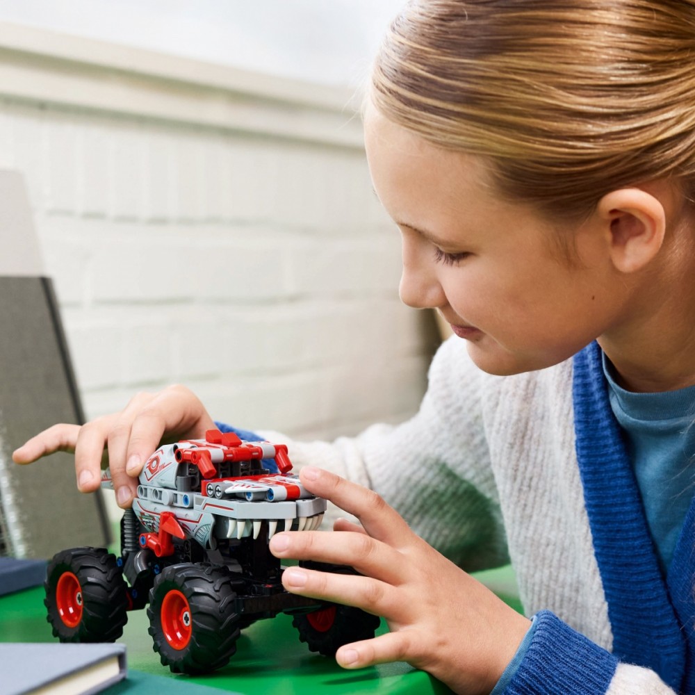 Lego® technic monster jam thunderroarus su atgaliniu mechanizmu
