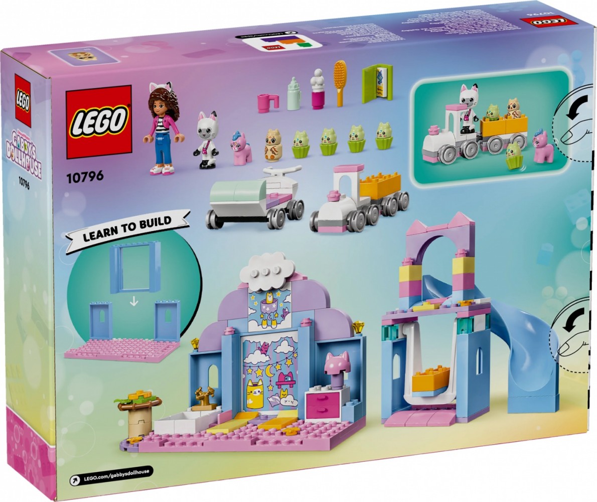 10796 lego® gabby's dollhouse gabby kačiukų darželis