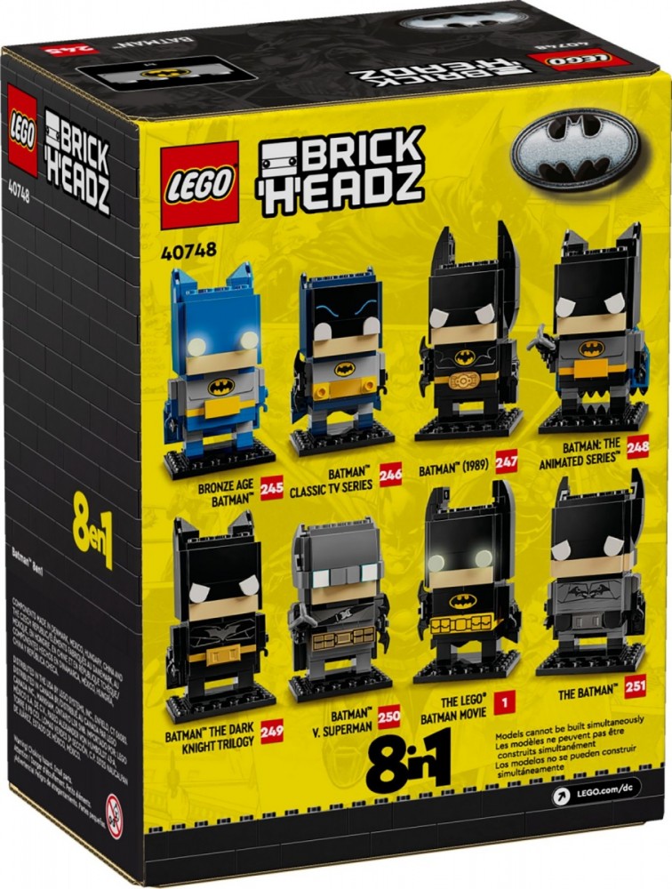 40748 lego® brickheadz betmeno 8in1 figūrėlė