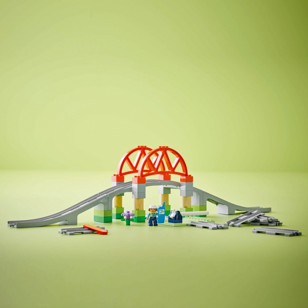 Traukinio tiltas ir bėgiai lego® duplo®