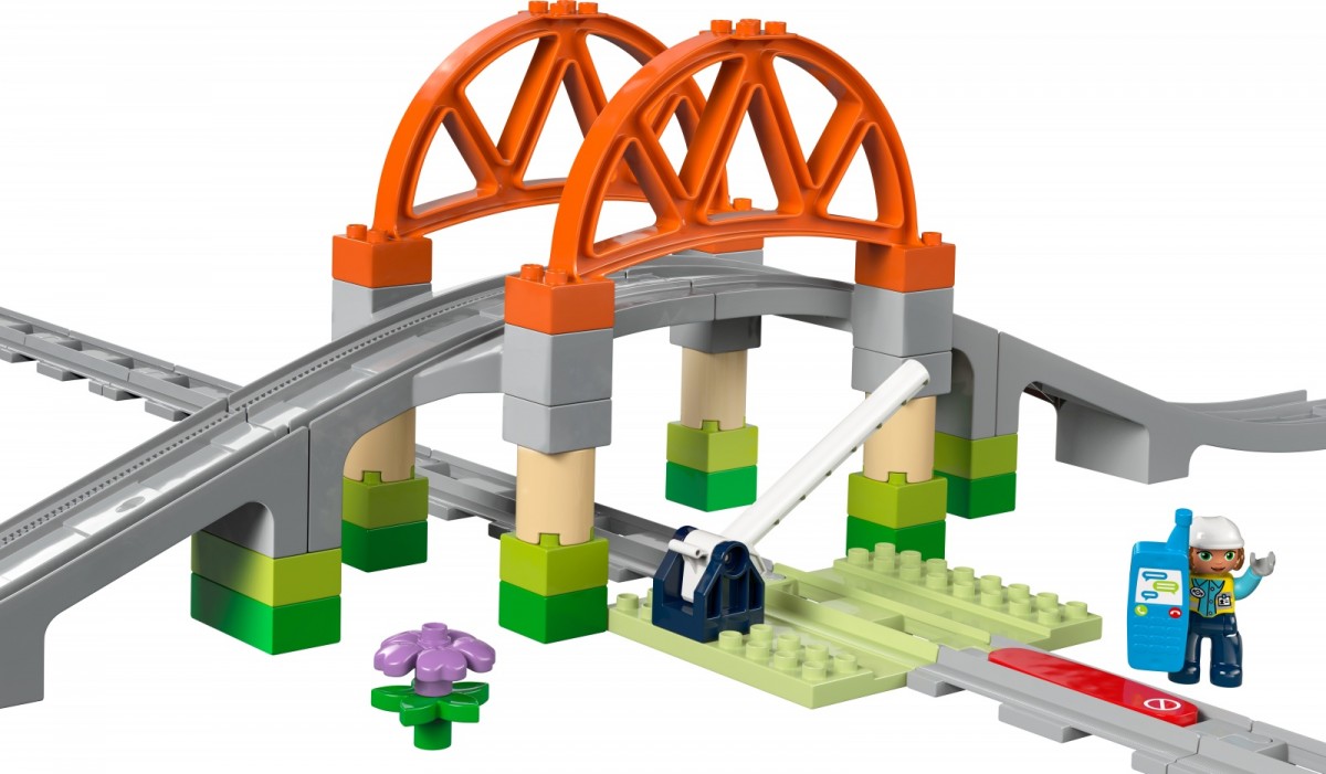 Traukinio tiltas ir bėgiai lego® duplo®