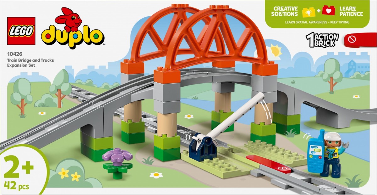 Traukinio tiltas ir bėgiai lego® duplo®