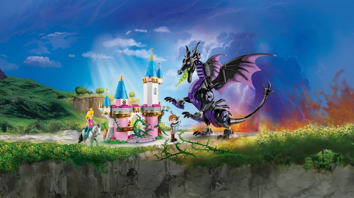 Diabolina kaip drakonas lego disney