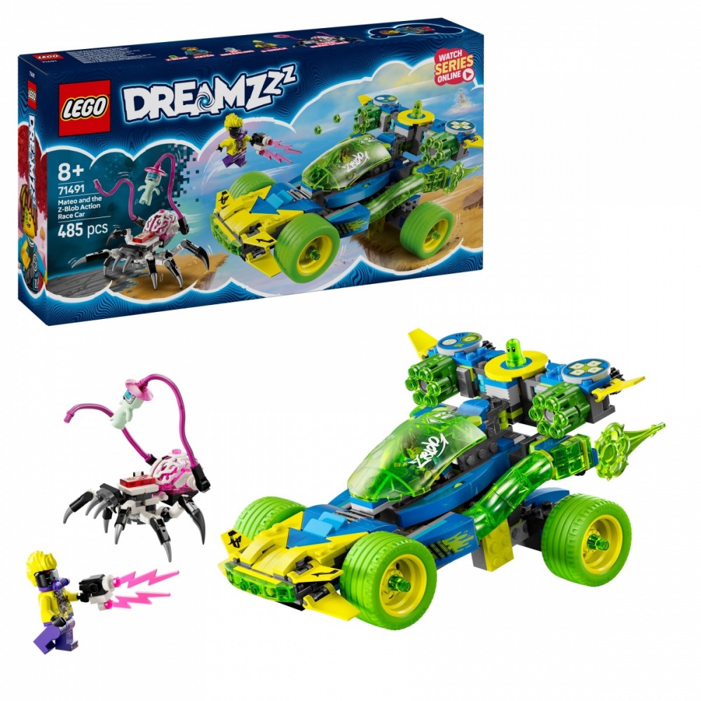 Mateo lenktyninė mašina su z-blobu, lego® dreamzzz