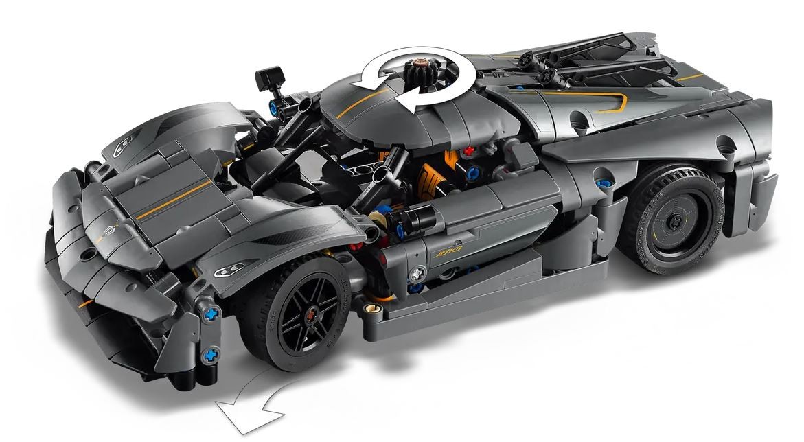 42173 lego® technic hiperautomobilis koenigsegg jesko absolut grey
