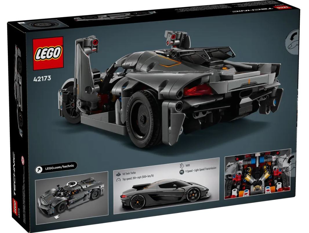 42173 lego® technic hiperautomobilis koenigsegg jesko absolut grey