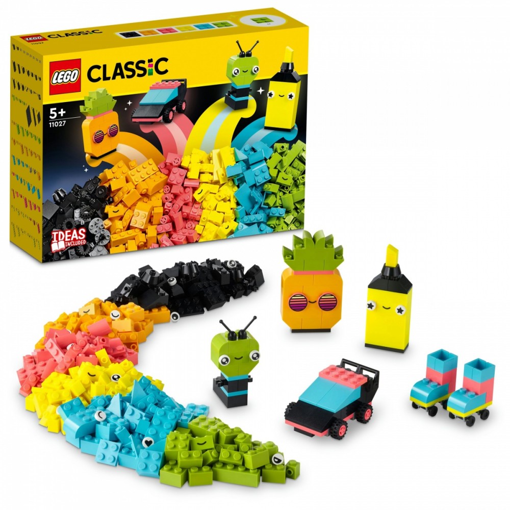 11027 lego® classic kūrybiškos neoninės pramogos