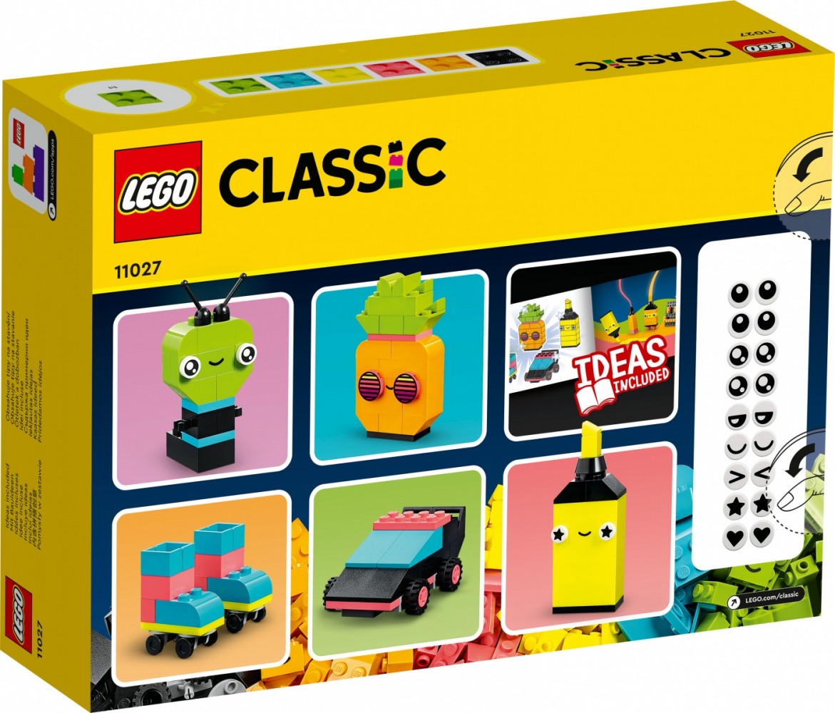 11027 lego® classic kūrybiškos neoninės pramogos
