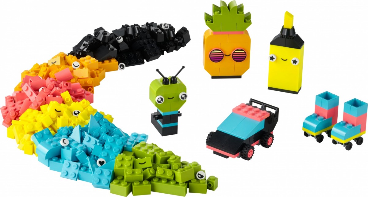 11027 lego® classic kūrybiškos neoninės pramogos