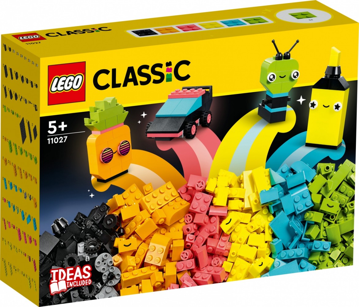 11027 lego® classic kūrybiškos neoninės pramogos