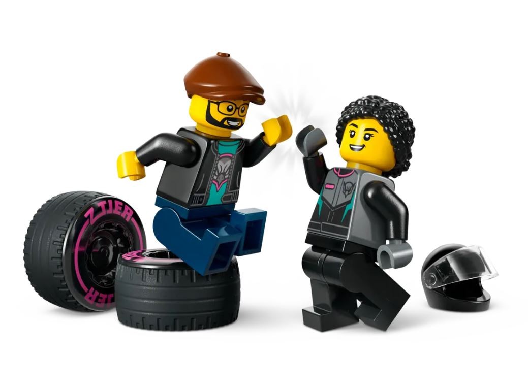 60406 lego® city lenktyninis automobilis ir automobilių gabenimo sunkvežimis