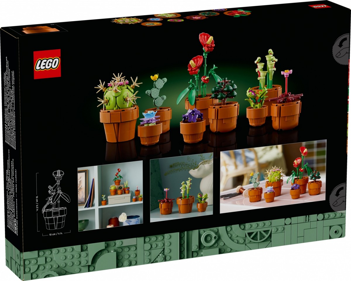 Mažos augalų kompozicijos, lego icons
