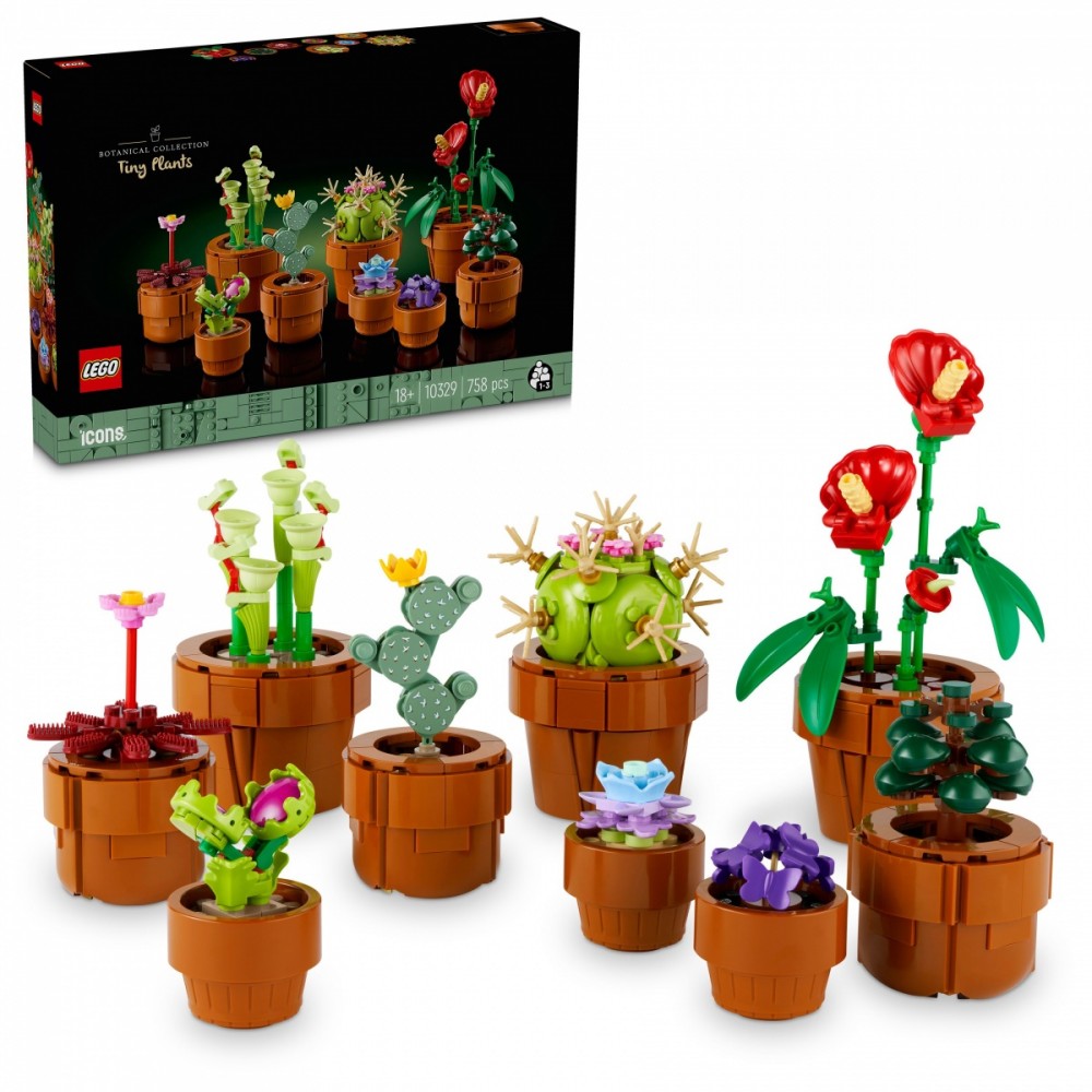 Mažos augalų kompozicijos, lego icons