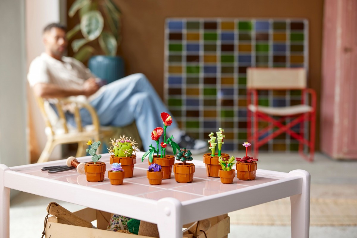 Mažos augalų kompozicijos, lego icons