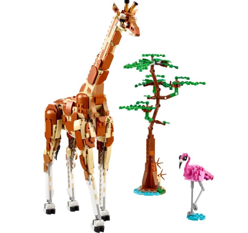 Safari laukiniai gyvūnai, lego, 9+, spalvotas