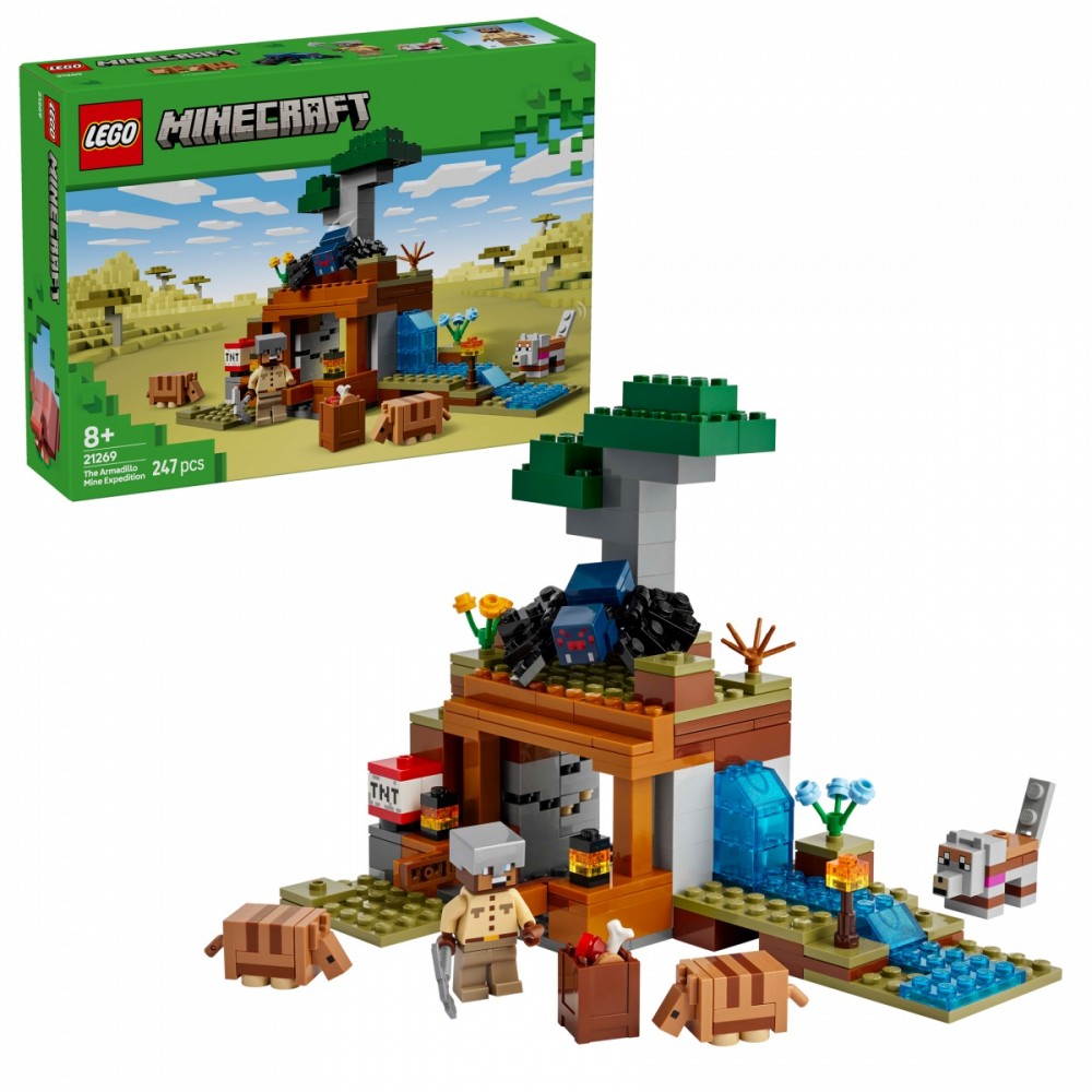 Lego rinkinys šarvuotos kasyklos ekspedicija