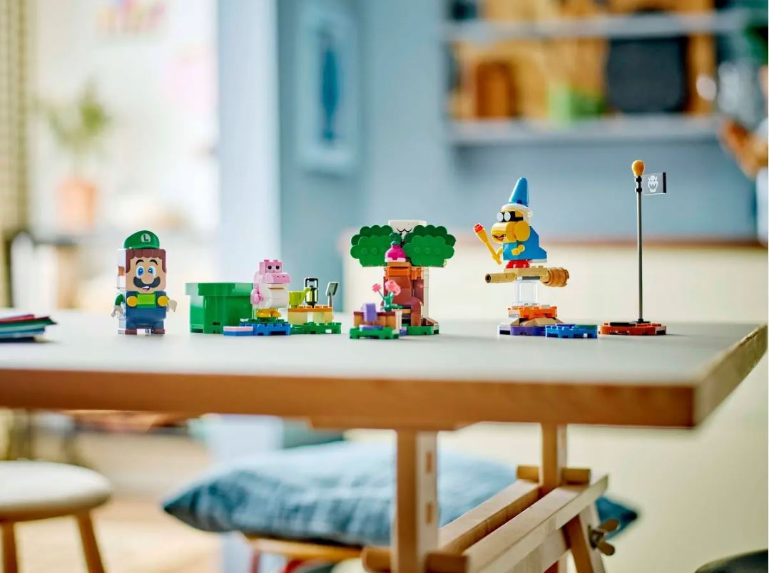Interaktyvus rinkinys su luidžiu lego super mario