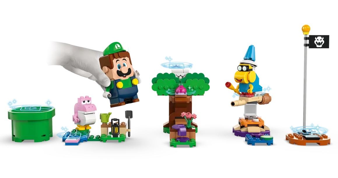 Interaktyvus rinkinys su luidžiu lego super mario