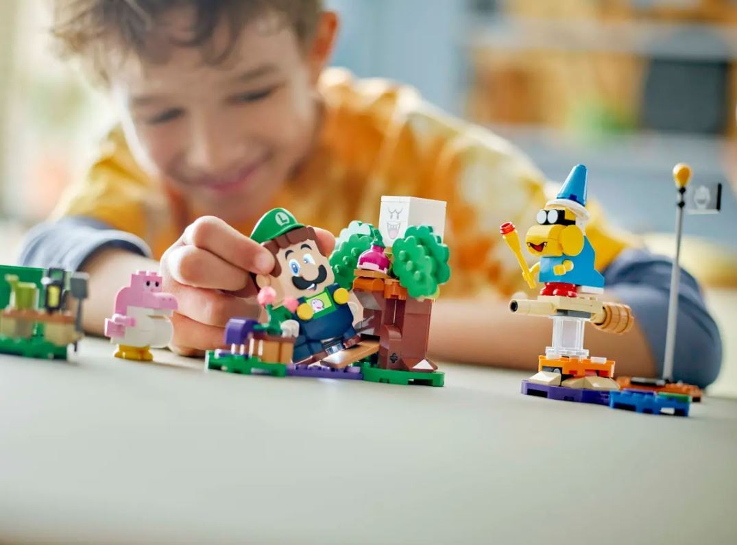 Interaktyvus rinkinys su luidžiu lego super mario