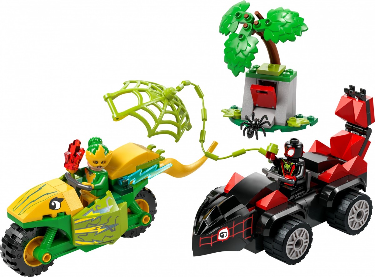 Lego® spidey gaudynės su electro dinozaurų transporto priemone