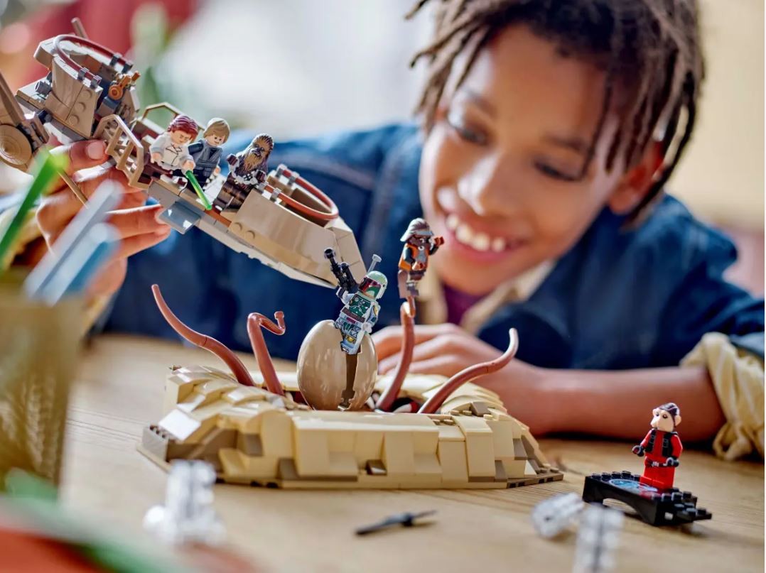 Lego star wars dykumos skifas ir sarlako duobė, smėlio/ruda