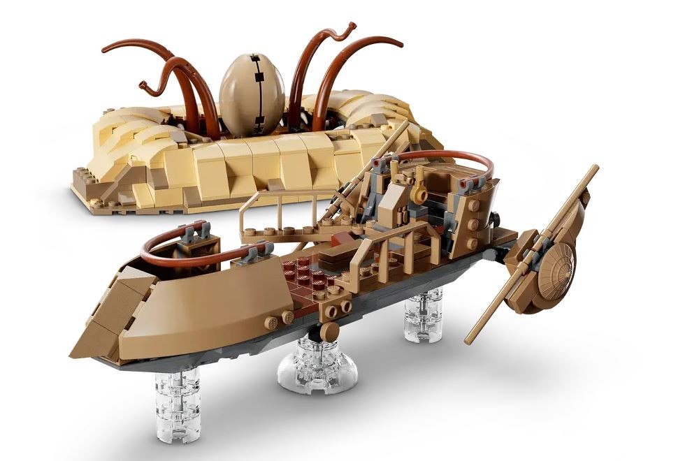 Lego star wars dykumos skifas ir sarlako duobė, smėlio/ruda